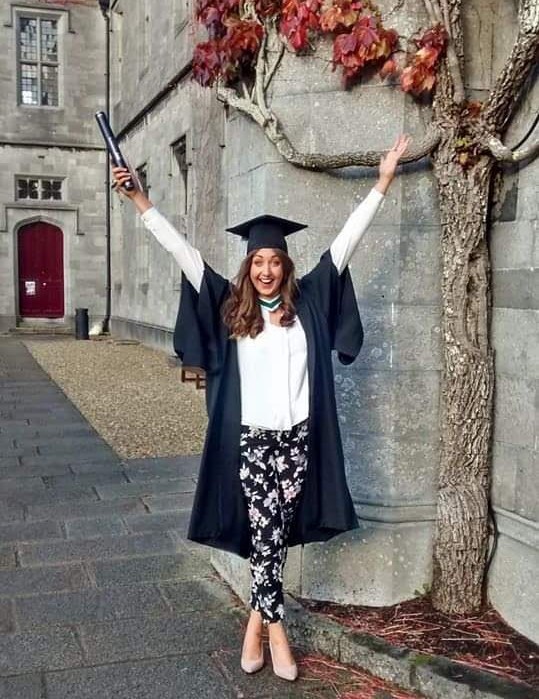 Elizabeth at her university graduation 2014